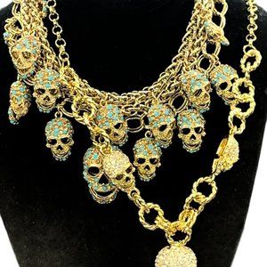 Layered bling crystal necklaces variety of styles